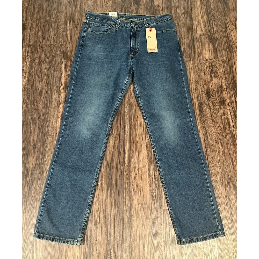 Levi's 511 Slim Fit Jeans W\Stretch Blue Men's Sizes NWT MSRP$69.50